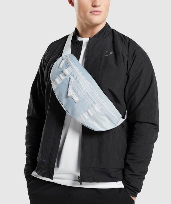 Panske Crossbody Kabelky Gymshark Sleek Sling Svetlo Siva | ML4801396